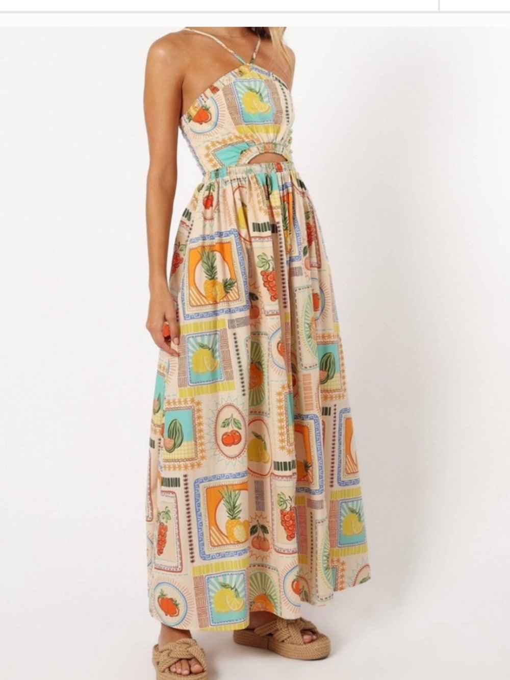 Petal & Pup x Runway The Label Madeira Maxi Dress in Agata Fruit Print